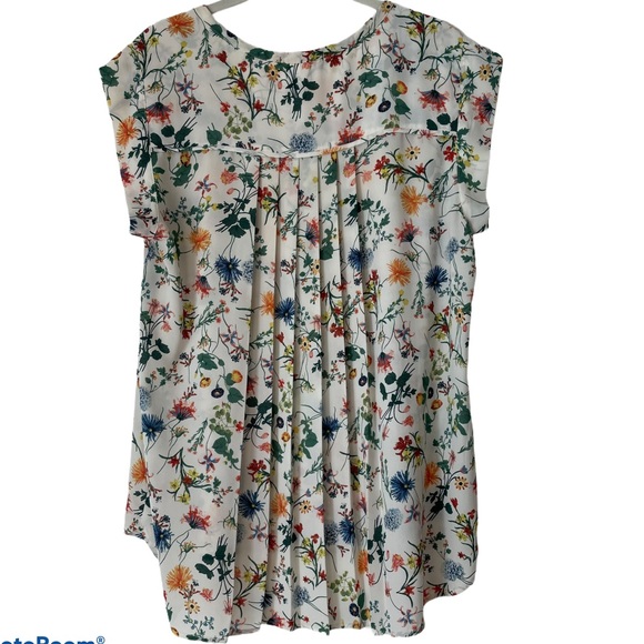 Anthropologie Pleione Floral Tunic Sleeveless Top - Picture 3 of 7